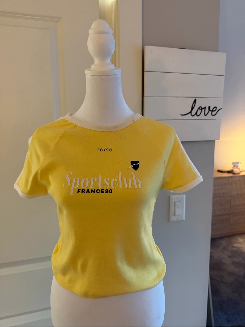 Sportsclub France90 Yellow Graphic Tee